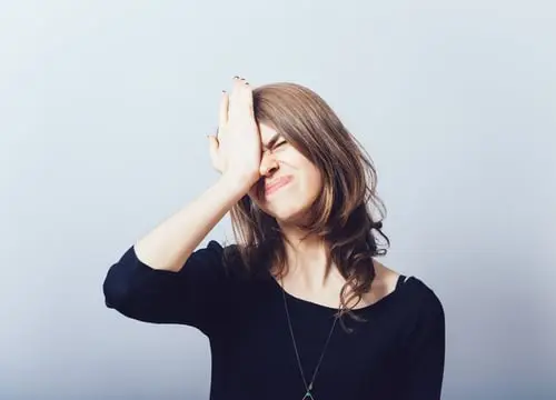 woman frustrated